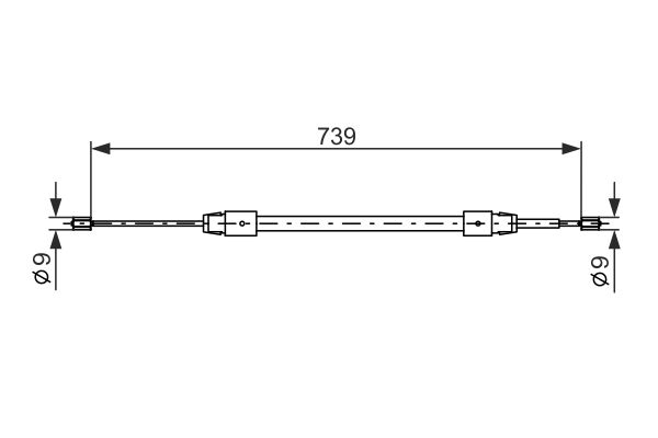 Bosch Handremkabel 1 987 477 691