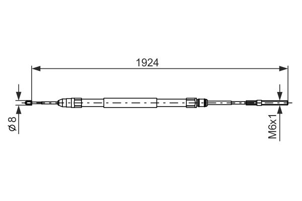 Handremkabel Bosch 1 987 477 693
