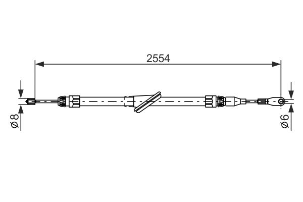 Handremkabel Bosch 1 987 477 699