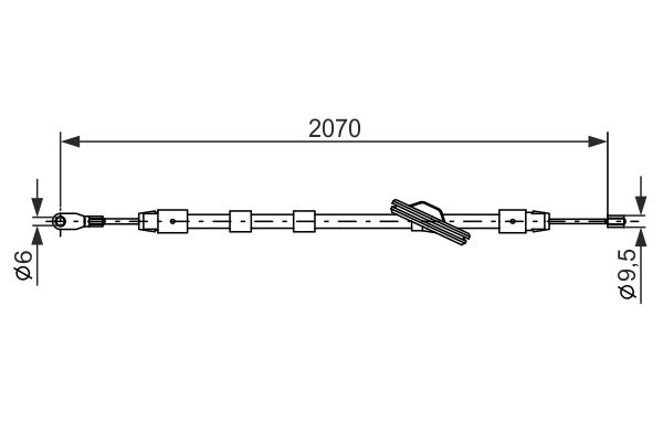 Handremkabel Bosch 1 987 477 700