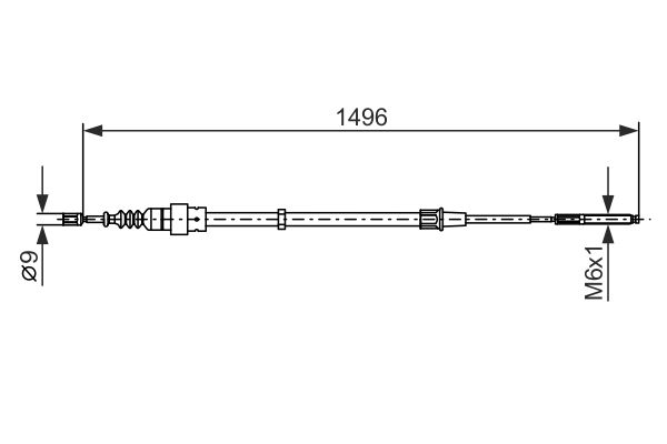 Handremkabel Bosch 1 987 477 705