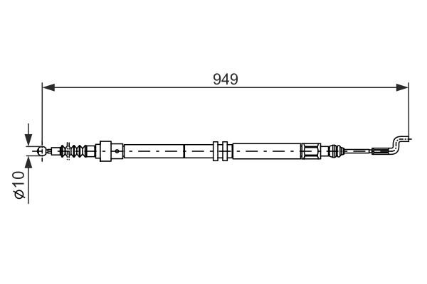 Bosch Handremkabel 1 987 477 706
