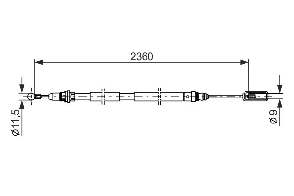 Bosch Handremkabel 1 987 477 714