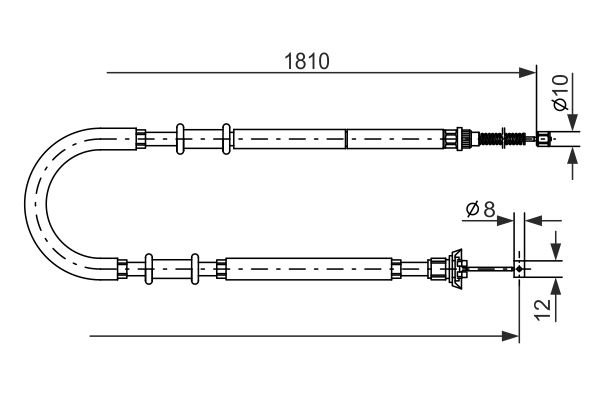 Handremkabel Bosch 1 987 477 723