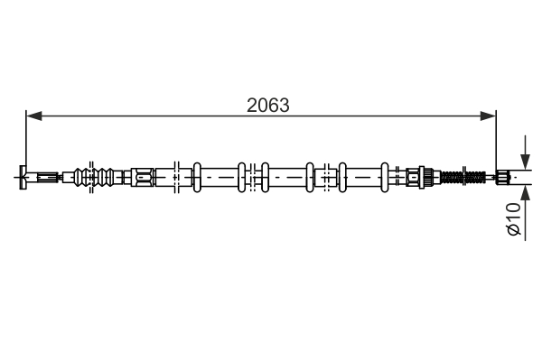 Bosch Handremkabel 1 987 477 729
