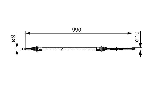 Handremkabel Bosch 1 987 477 751