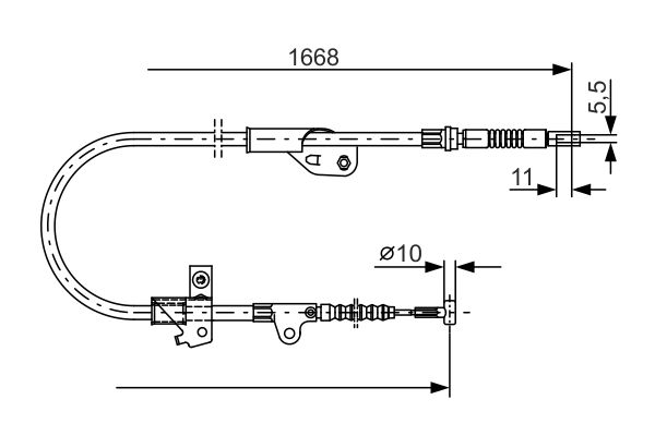 Bosch Handremkabel 1 987 477 755