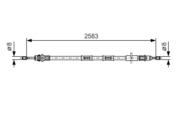 Bosch Handremkabel 1 987 477 762