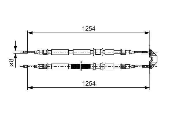 Handremkabel Bosch 1 987 477 764