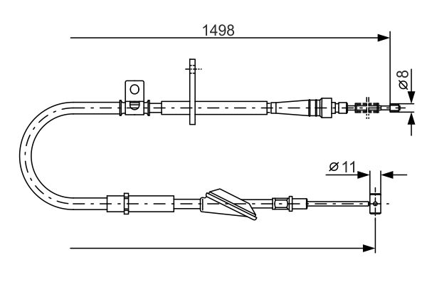 Handremkabel Bosch 1 987 477 772