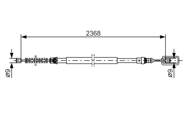 Handremkabel Bosch 1 987 477 773