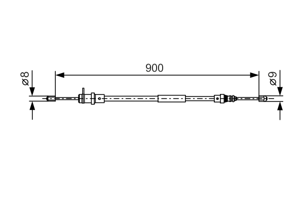 Bosch Handremkabel 1 987 477 774