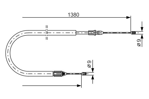 Bosch Handremkabel 1 987 477 776
