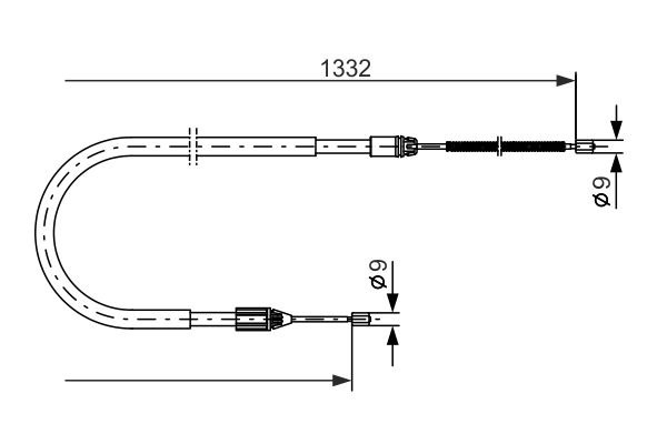 Handremkabel Bosch 1 987 477 781