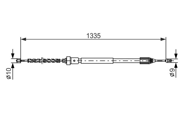 Handremkabel Bosch 1 987 477 783