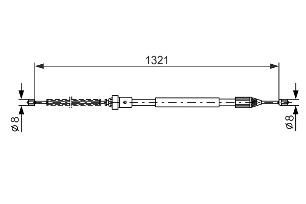 Bosch Handremkabel 1 987 477 785