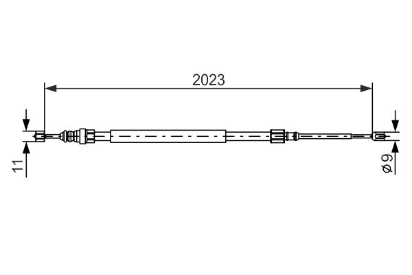 Bosch Handremkabel 1 987 477 786