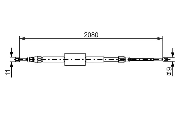 Bosch Handremkabel 1 987 477 787