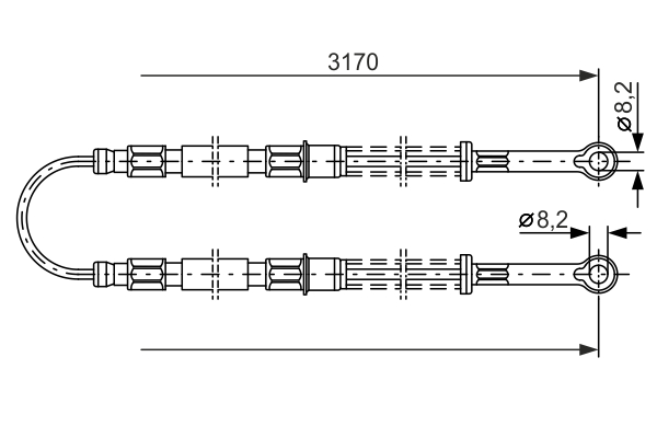 Handremkabel Bosch 1 987 477 792