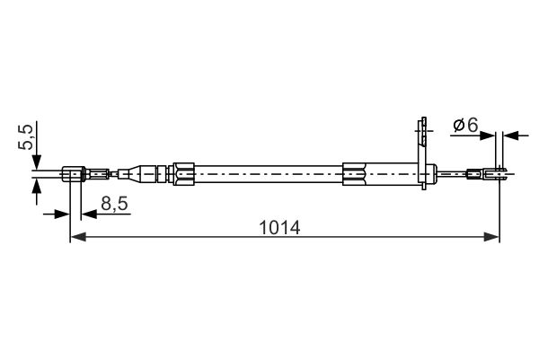 Bosch Handremkabel 1 987 477 814