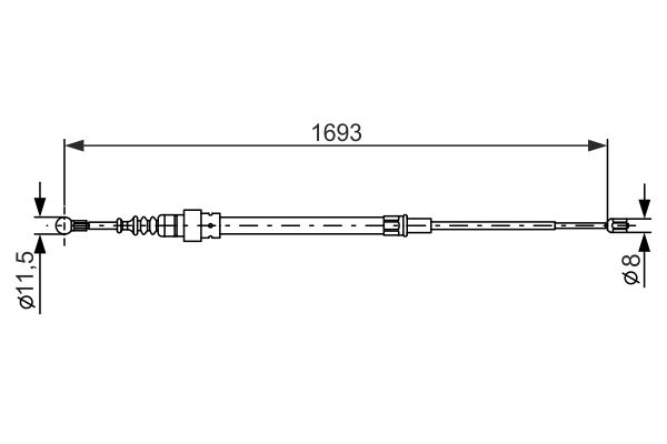 Bosch Handremkabel 1 987 477 817