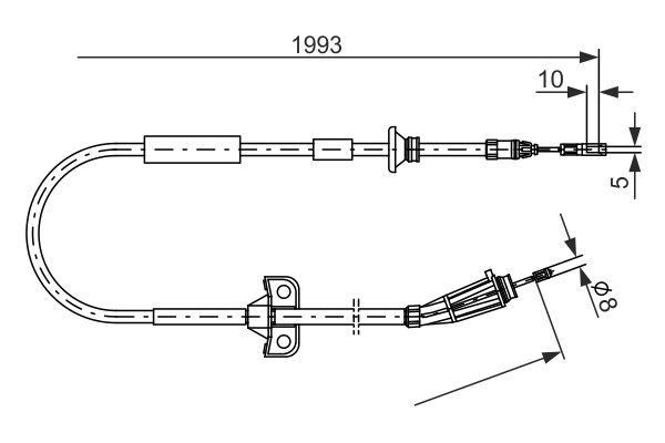 Bosch Handremkabel 1 987 477 819