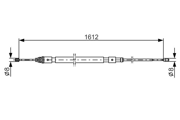 Handremkabel Bosch 1 987 477 822