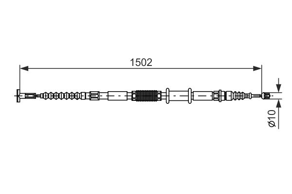 Bosch Handremkabel 1 987 477 824