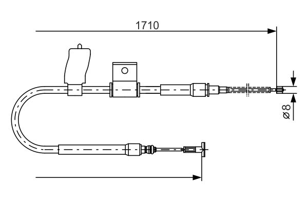 Bosch Handremkabel 1 987 477 830