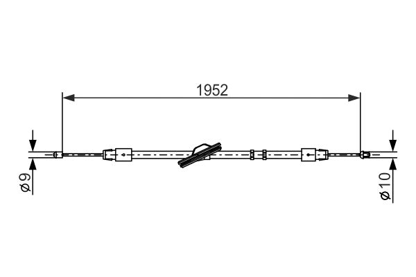 Handremkabel Bosch 1 987 477 851
