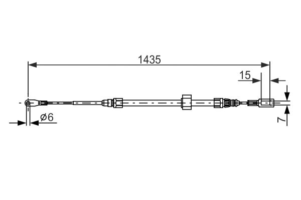 Handremkabel Bosch 1 987 477 853