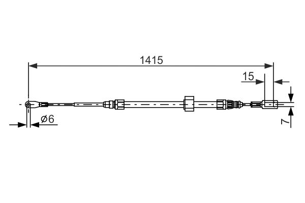 Handremkabel Bosch 1 987 477 856