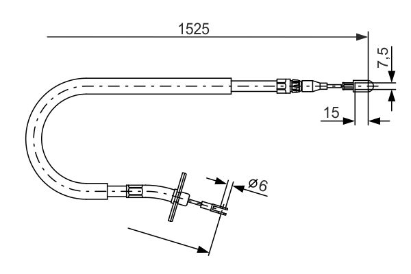 Handremkabel Bosch 1 987 477 858