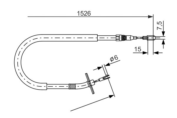 Handremkabel Bosch 1 987 477 859