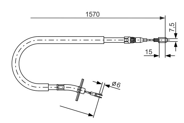 Handremkabel Bosch 1 987 477 860