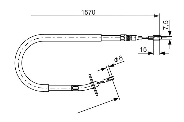 Bosch Handremkabel 1 987 477 861