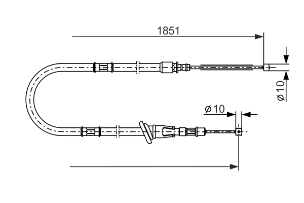 Bosch Handremkabel 1 987 477 864