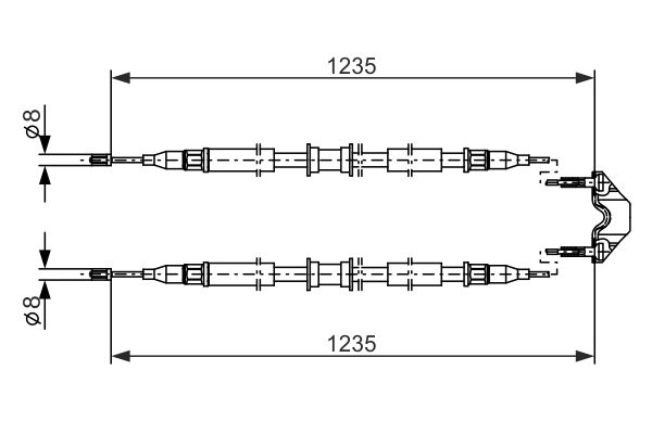 Bosch Handremkabel 1 987 477 869