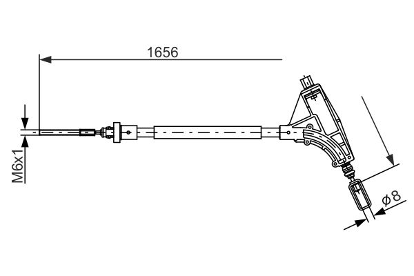 Bosch Handremkabel 1 987 477 871