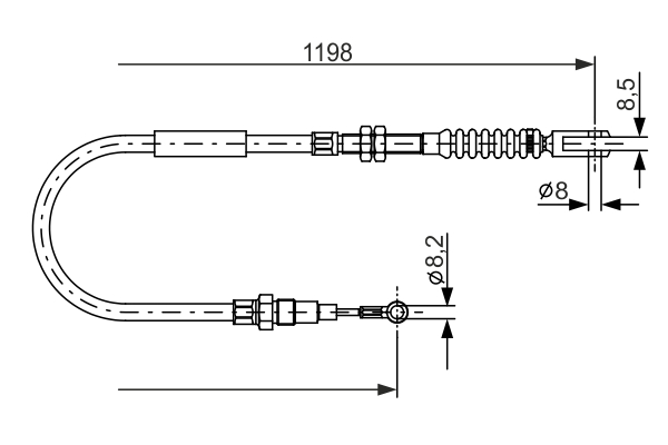Bosch Handremkabel 1 987 477 873