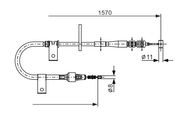 Bosch Handremkabel 1 987 477 875