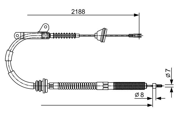 Handremkabel Bosch 1 987 477 879