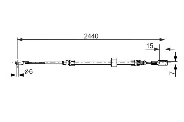 Bosch Handremkabel 1 987 477 880