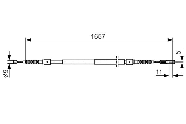 Bosch Handremkabel 1 987 477 881