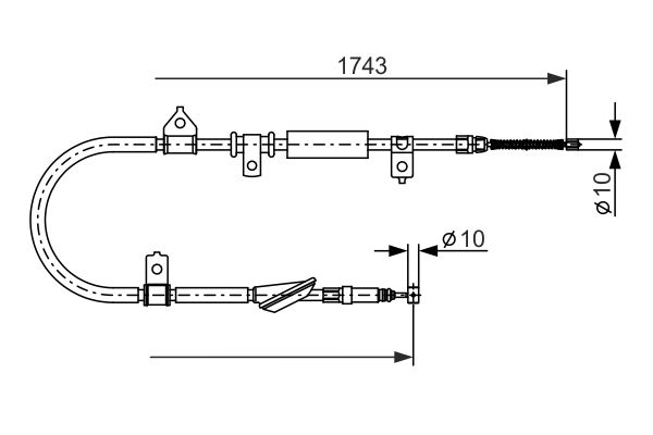 Bosch Handremkabel 1 987 477 887