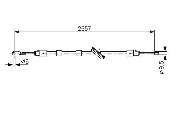 Handremkabel Bosch 1 987 477 896
