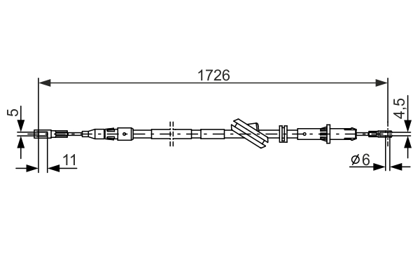 Bosch Handremkabel 1 987 477 897