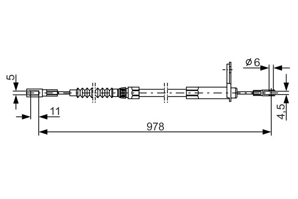 Handremkabel Bosch 1 987 477 900