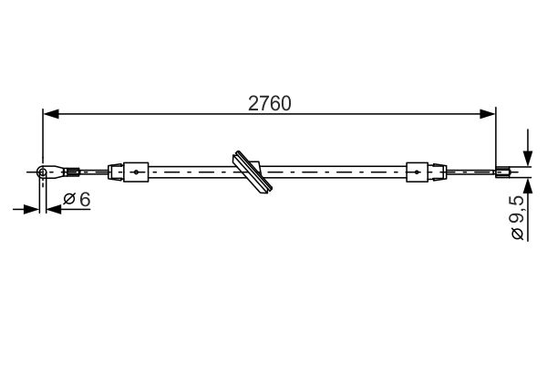 Handremkabel Bosch 1 987 477 901