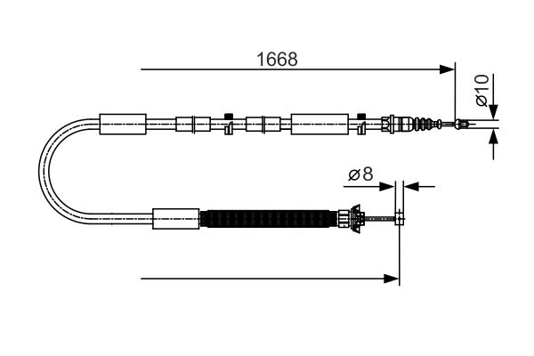 Bosch Handremkabel 1 987 477 911